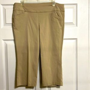 Christopher and Banks Crop Pants Tan Size 12